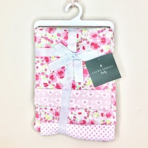 LAURA ASHLEY Baby Girl Receiving Blankets